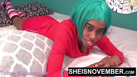 Ebony girl gets her asshole banged by her boyfriend