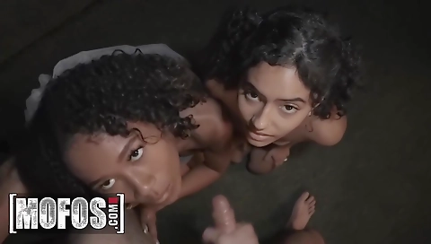 Ebony girl with big ass and tits is getting fucked