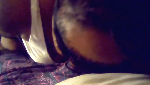 Big tits ebony milf gets deepthroat and pounded by a couple of balls