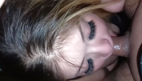 Hairy blonde and brunette have a deep throat sex in amateur