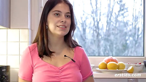 Teenage lesbian and two shemales have fun in a threesome