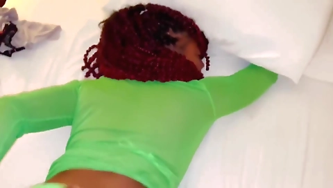 Big ass ebony stepsister takes her stepson on the river