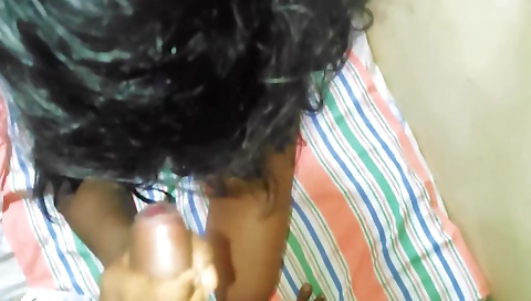 Ebony teen and ebony partner play with their dicks