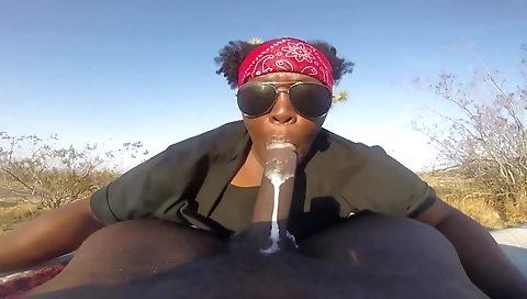 Compilation with a big black cock in the public outdoor