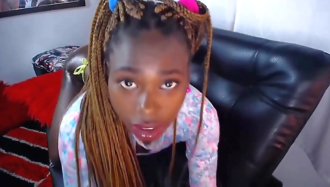 Ebony babe 18+ is anal on a couch in a hot porn video