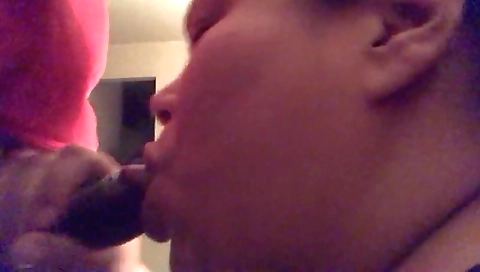 Puerto Rican slut gets fucked in her mouth in homemade porn
