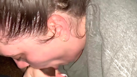 Sexy brunette with a hairy pussy fucks a black cock