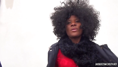 Amateur ebony is getting fucked in the ass and ass again