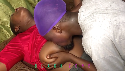 Nigerian teen with black ass gets fucked on the chair