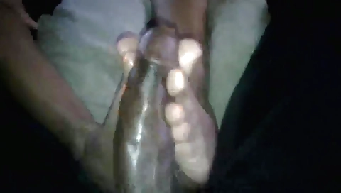 Ebony girl gets an erotic foot fetish with a big cock