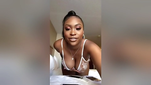 My ebony pornstar with tattooed pussy on web camera
