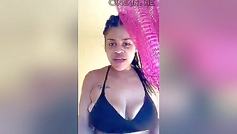 Red Bone - Thick Shows Nice Tits