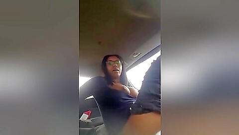 Ebony Coed Babe Car Twerk